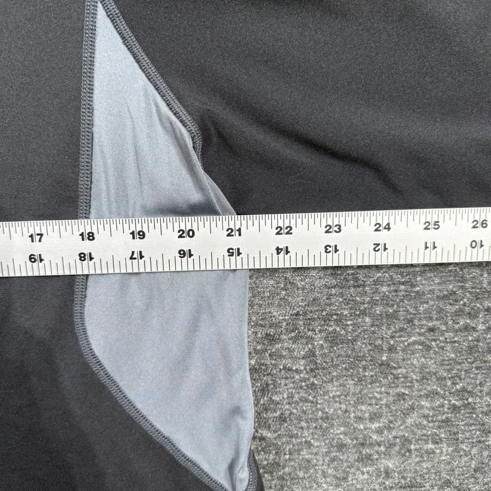 Nike Pro Combat Dri-FIT Mens XL Fitted Mock Neck Long Sleeve Shirt Black Grey